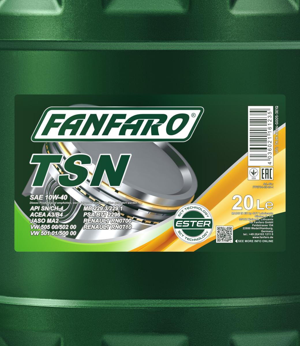 FANFARO 6704 TSN 10W-40 20 Liter