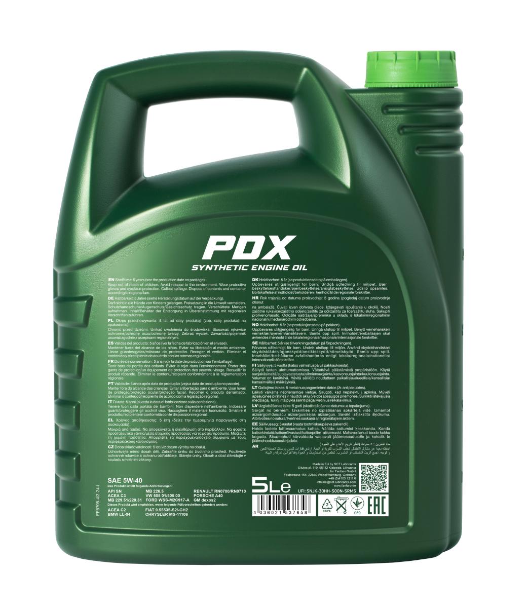 FANFARO 6705 PDX 5W-40 5 Liter