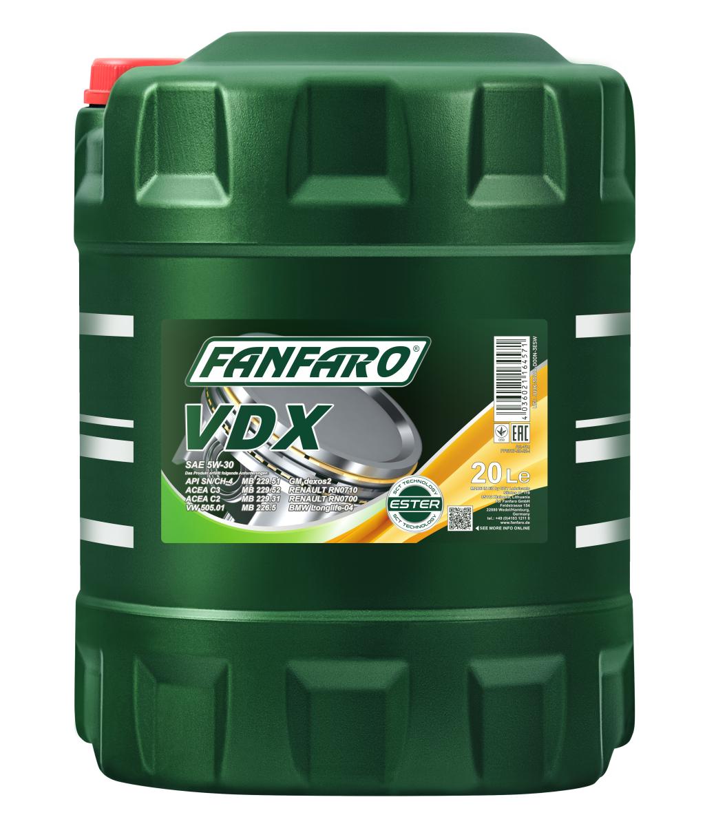 FANFARO 6707 VDX 5W-30 20 Liter