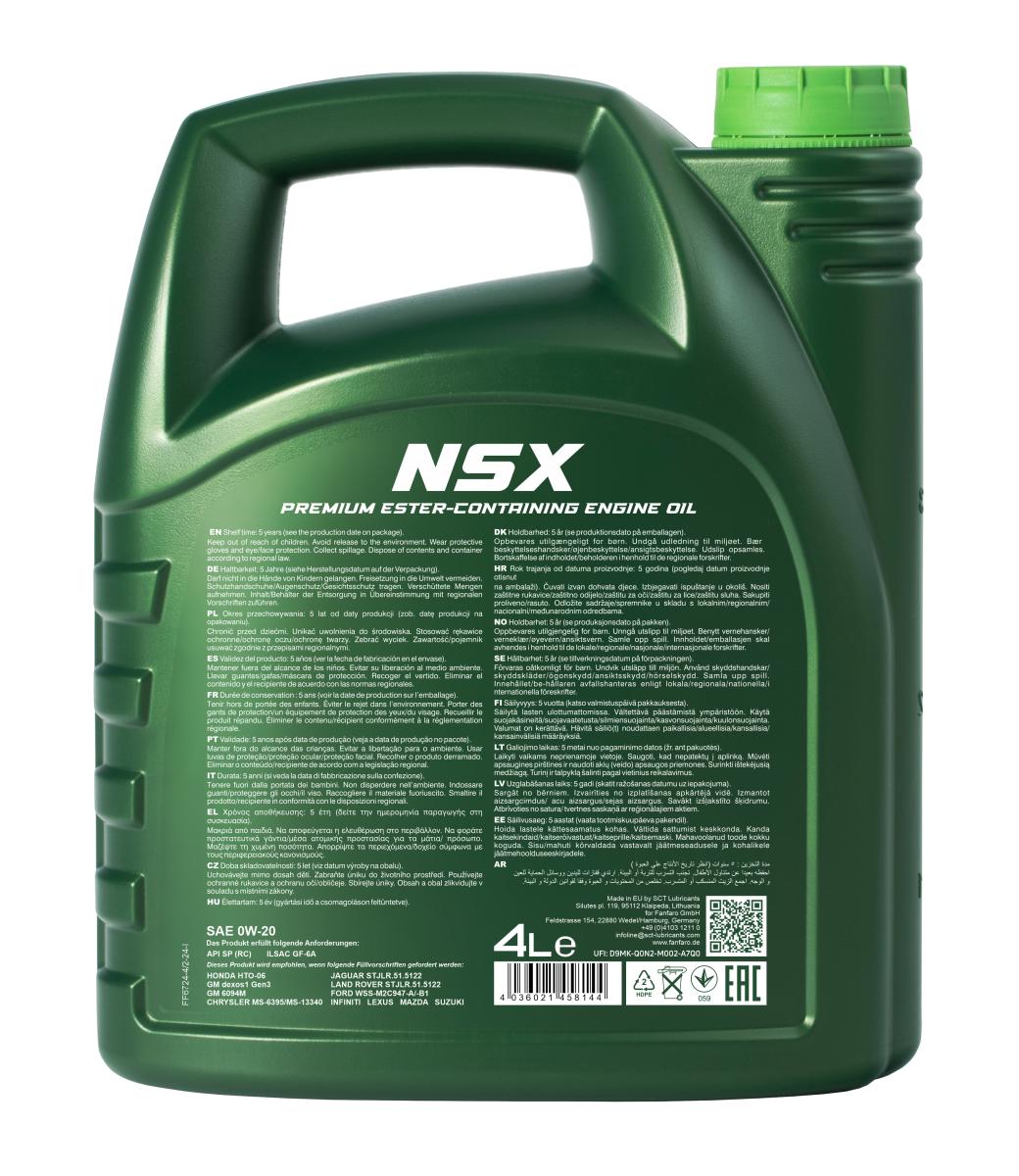 FANFARO 6724 NSX 0W-20 4 Liter