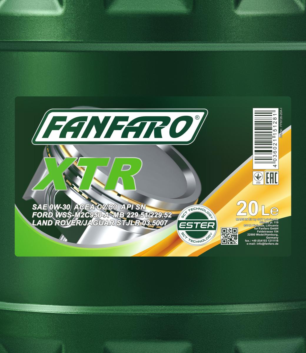 FANFARO 6726 XTR 0W-30 20 Liter