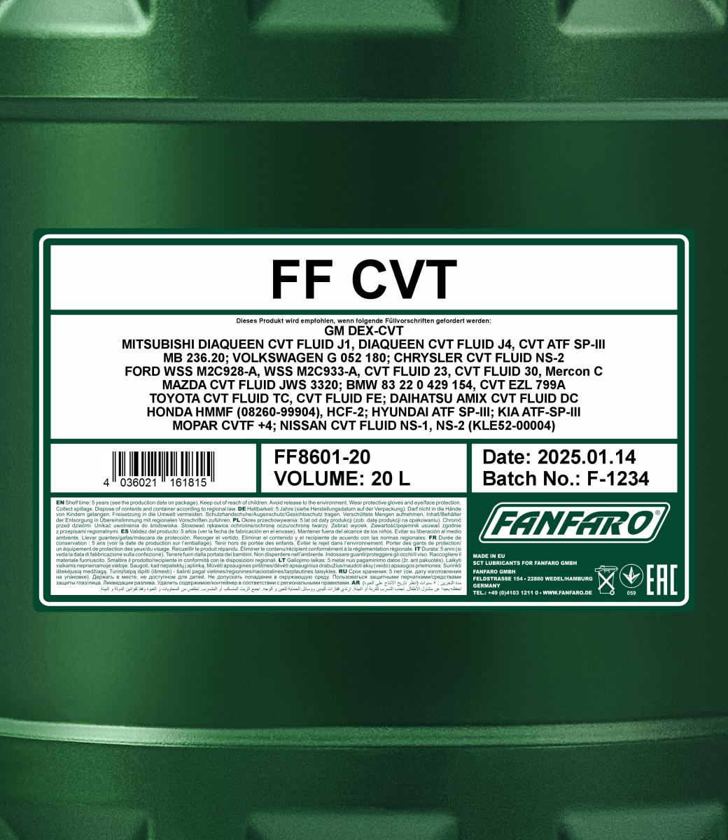 FANFARO 8601 CVT 20 Liter
