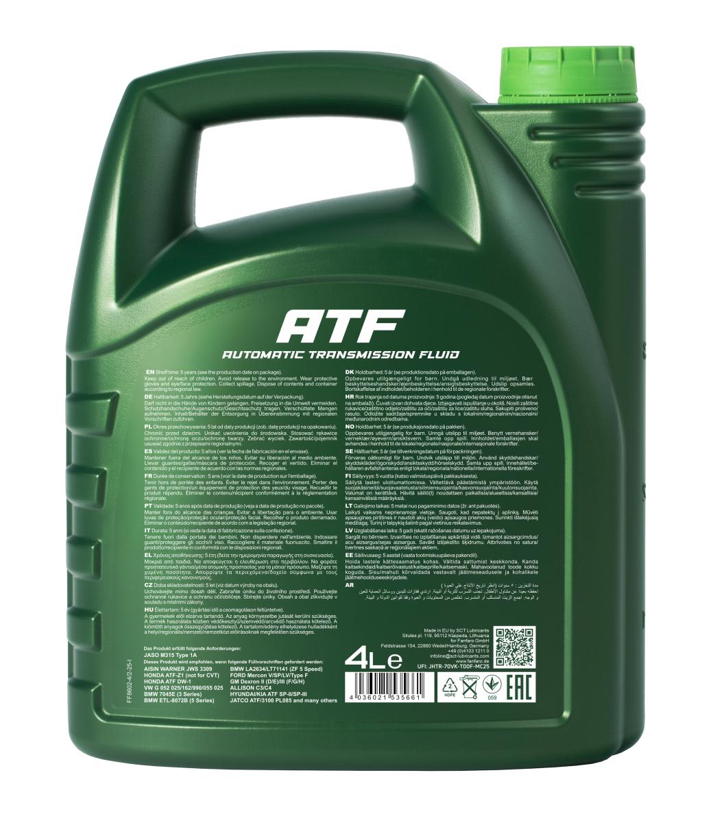 FANFARO 8602 ATF Universal Full Synthetic 4 Liter