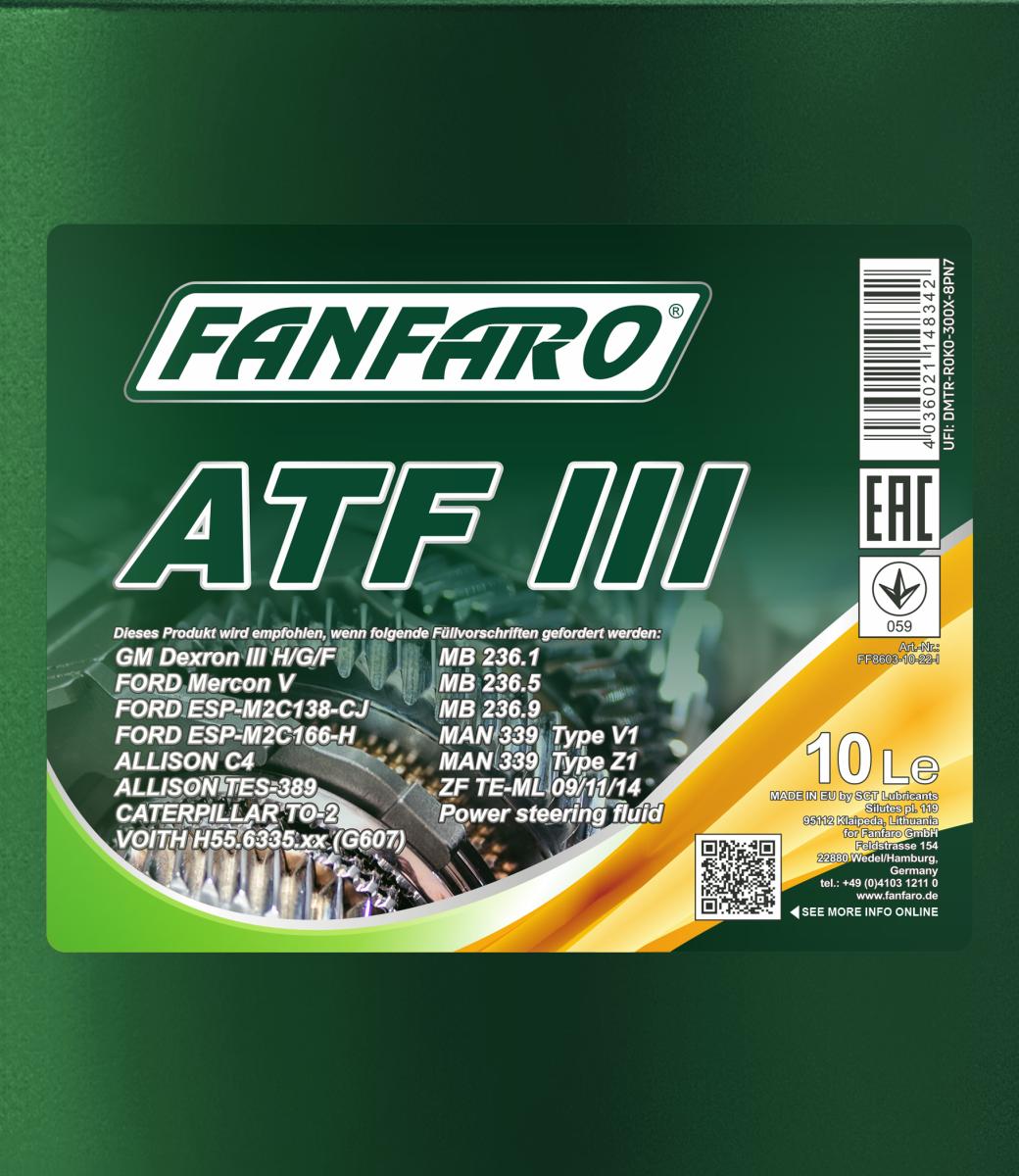FANFARO 8603 ATF III 10 Liter