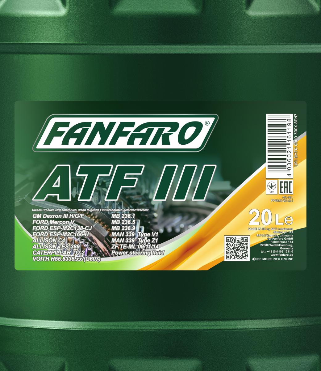 FANFARO 8603 ATF III 20 Liter