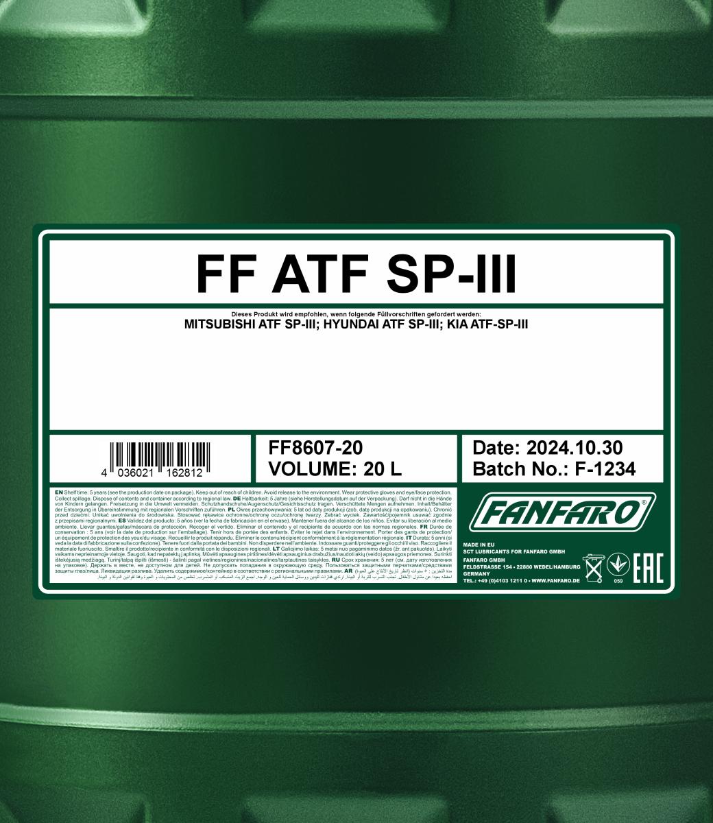 FANFARO 8607 ATF SP III 20 Liter