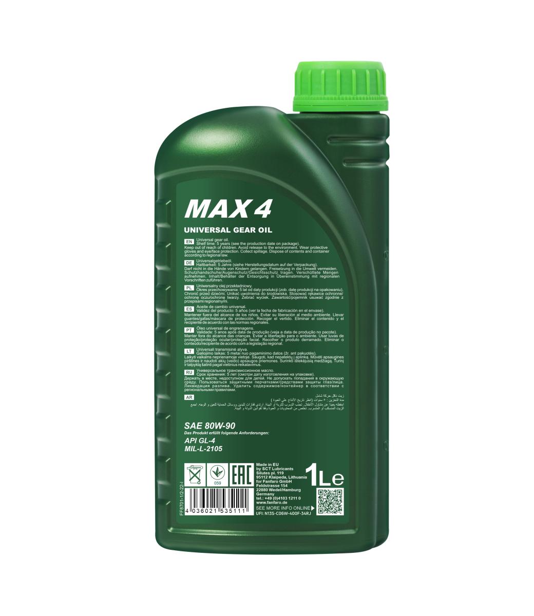FANFARO 8701 MAX 4 80W-90 GL-4 1 Liter