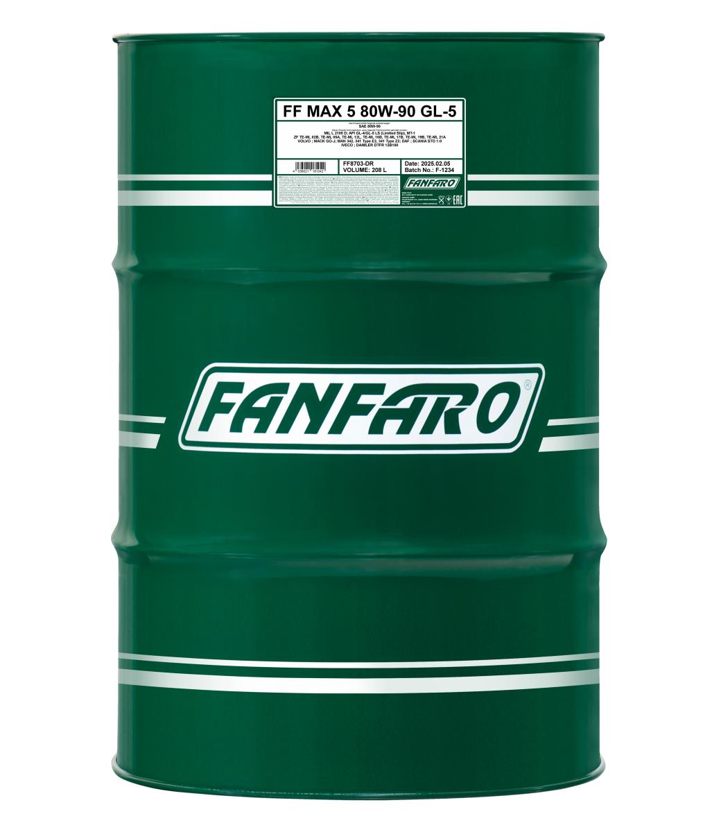 FANFARO 8703 MAX 5 80W-90 GL-5 LS 208 Liter