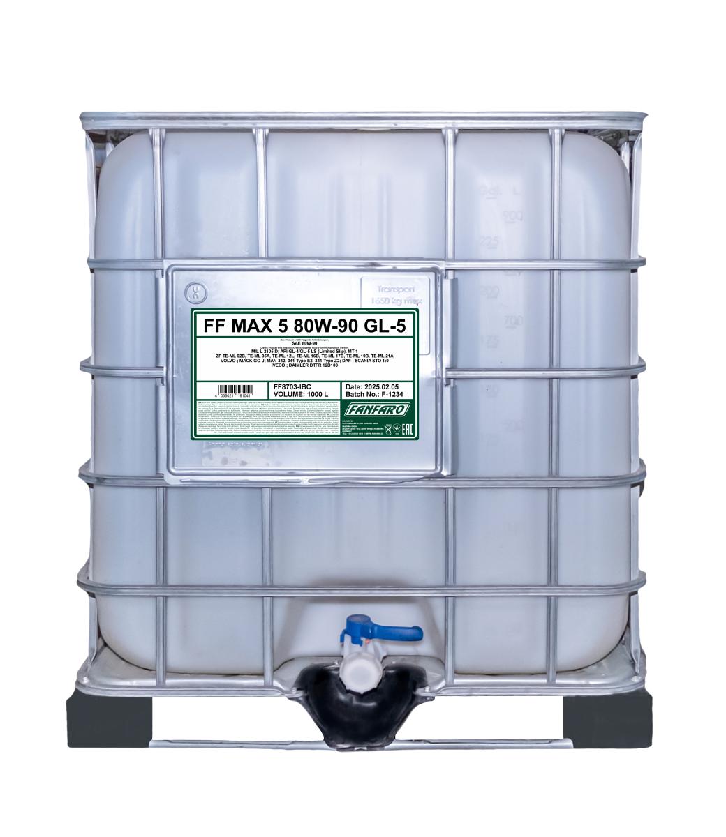FANFARO 8703 MAX 5 80W-90 GL-5 LS 1000 Liter