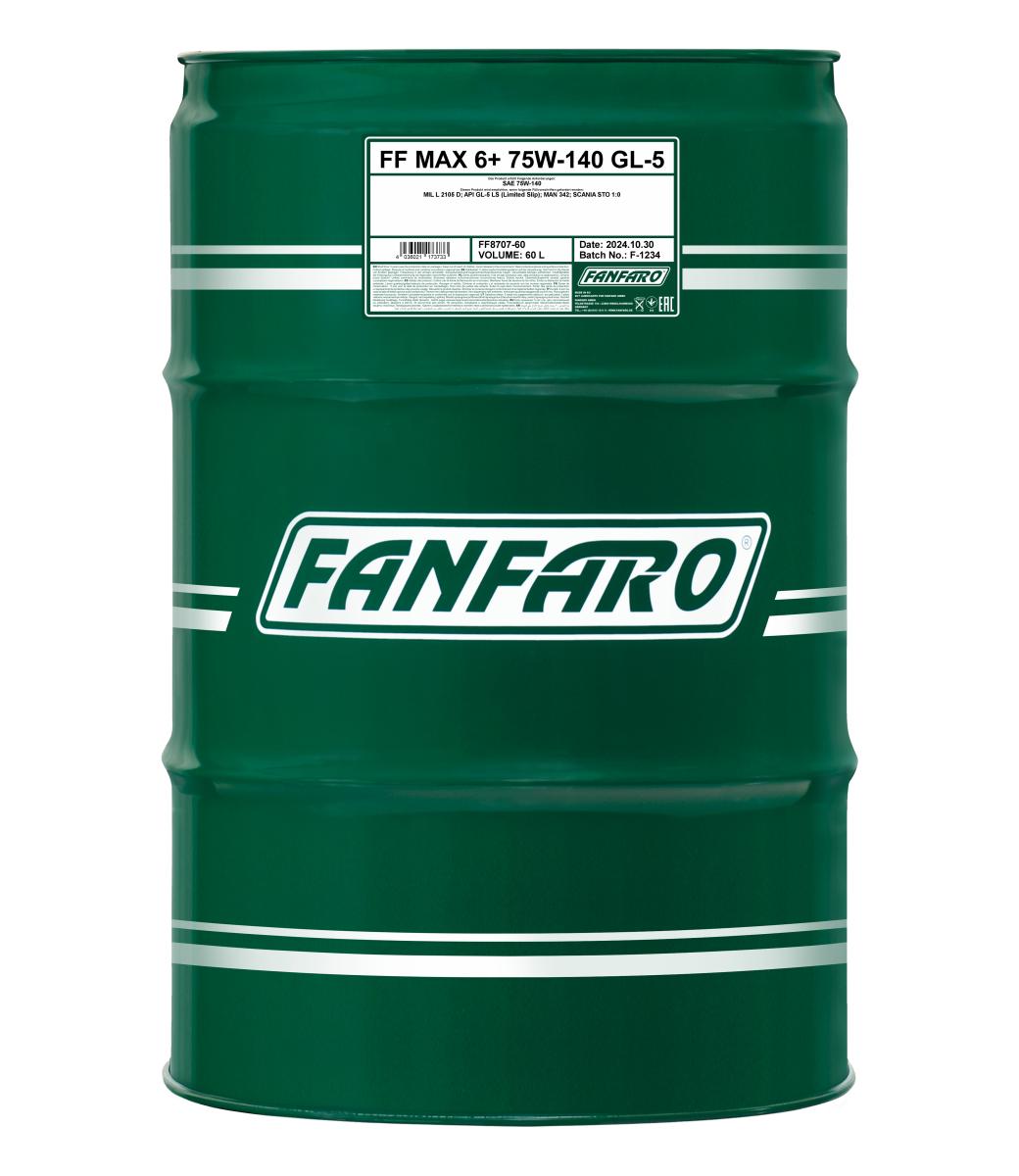 FANFARO 8707 MAX 6+ 75W-140 GL-5 60 Liter