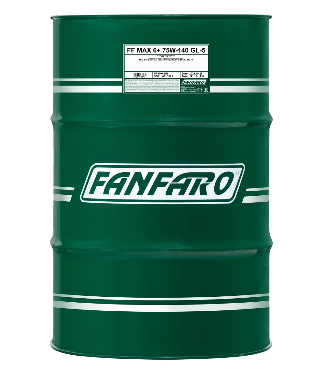 FANFARO 8707 MAX 6+ 75W-140 GL-5 208 Liter