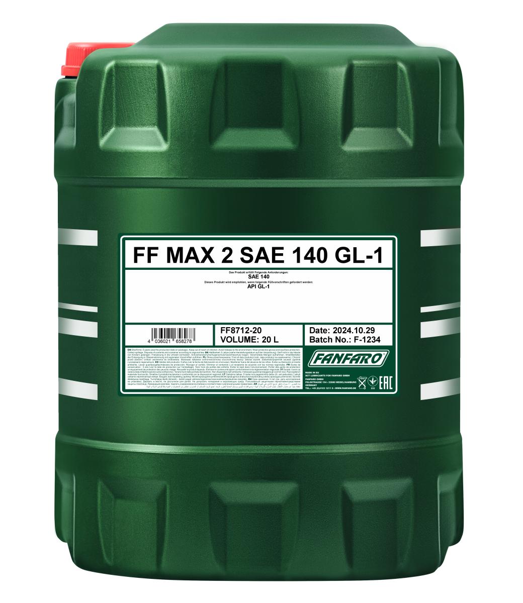 FANFARO 8712 MAX 2 SAE 140 GL-1 20 Liter