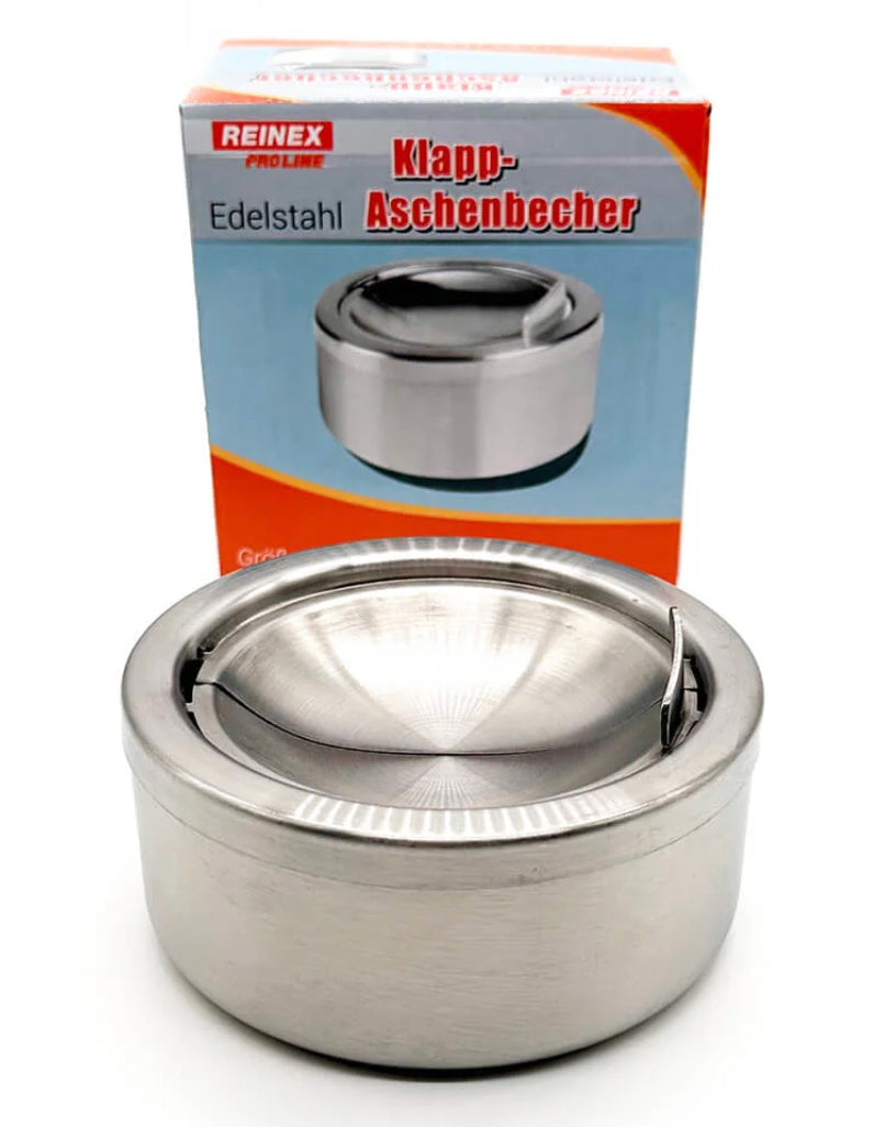 Aschenbecher Klappaschenbecher Edelstahl