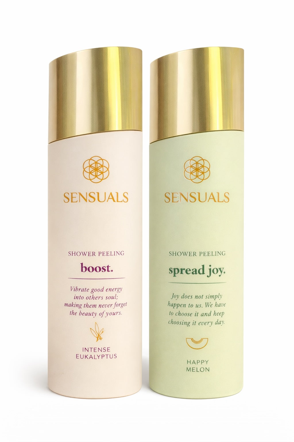 Sensuals Shower Peeling Duschgel 200 ml boost und spread joy / Aufteilung ca. 50/50