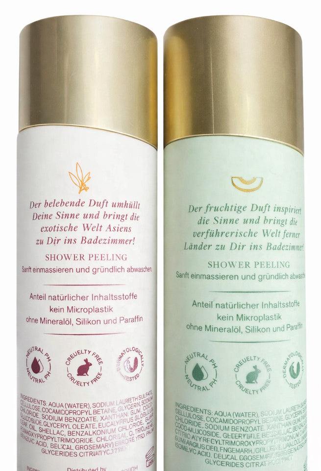 Sensuals Shower Peeling Duschgel 200 ml boost und spread joy / Aufteilung ca. 50/50