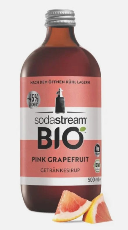 SodaStream BIO Pink Grapefruit 500ml MHD 09.12.2026