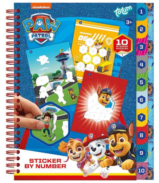 Sticker by number Paw Patrol
