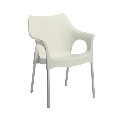 Stapelstuhl Vegas Elfenbein 4er-Set