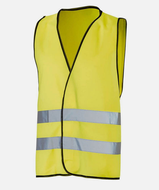 L+D Polyester-Warnweste Neongelb Größe Universalgröße