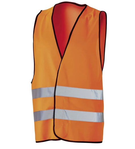 L+D Polyester-Warnweste leuchtorange Größe Universalgröße