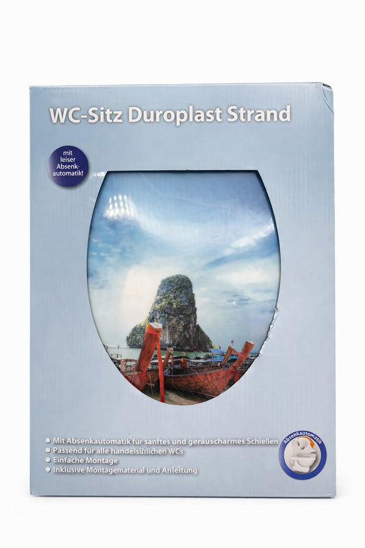 WC Sitz mit Motiv Boot / Strand